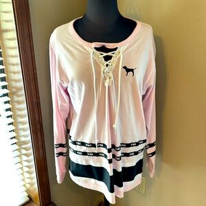 PINK tunic length top